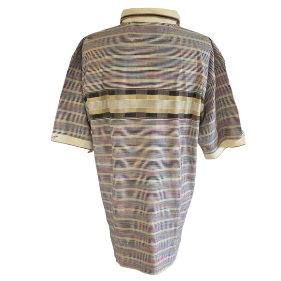 Greg Norman XL Polo Shirt Striped Short Sleeve Classic Fit Mens Size XL - Picture 2 of 6